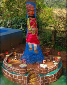 शिरोडा येथील दोन चिमुकल्या भगिनींनी कल्पवृक्षावर  साकारलेली शिवाजी महाराजांची आकर्षक कलाकृती.. <br><br>   एका आगळ्यावेगळ्या कलेच  प्रात्यक्षिक.