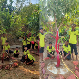 घारपी शाळेच्या विद्यार्थ्यांनी “एप्रिल फूल” दिवशी झाडांना केले ‘कूल’