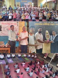 मळगाव हायस्कूलमध्ये जागतिक योग दिन उत्साहात साजरा.